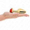 Kink - Plug Anal Or Rose Rouge Taille L